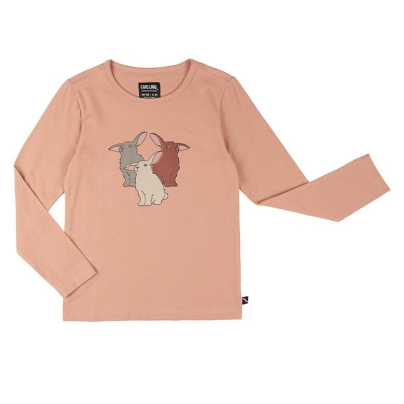 CarlijnQ KANINER LONG SLEEVE T-SHIRT, Rosa