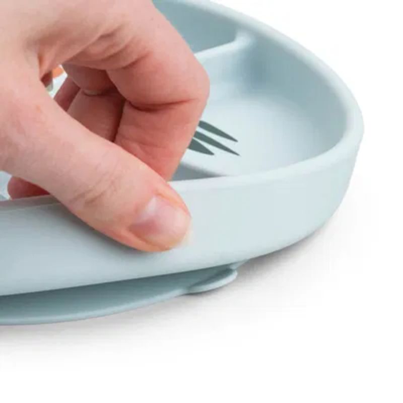 Done by Deer Stick & Stay compartment plate Playground, Blå