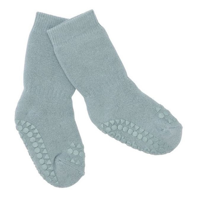 Hovedbilde GoBabyGo Krabbesokker i Bomull, Dusty Blue