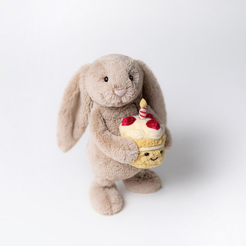 Jellycat Bashful Birthday Bunny Beige Kanin 31 cm