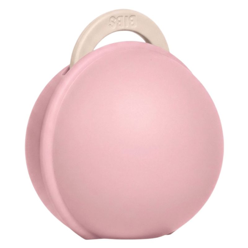 BIBS Colour Latex Smokk & Pacifier Case Mini, Petal/Baby Pink