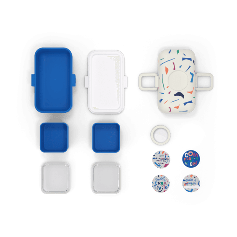 Monbento Matboks Tresor, Catimini blue Terrazzo