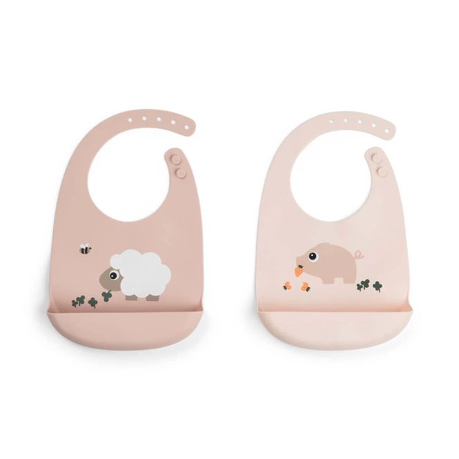 Hovedbilde Done by Deer Silikonsmekke 2-pack Tiny farm, ...