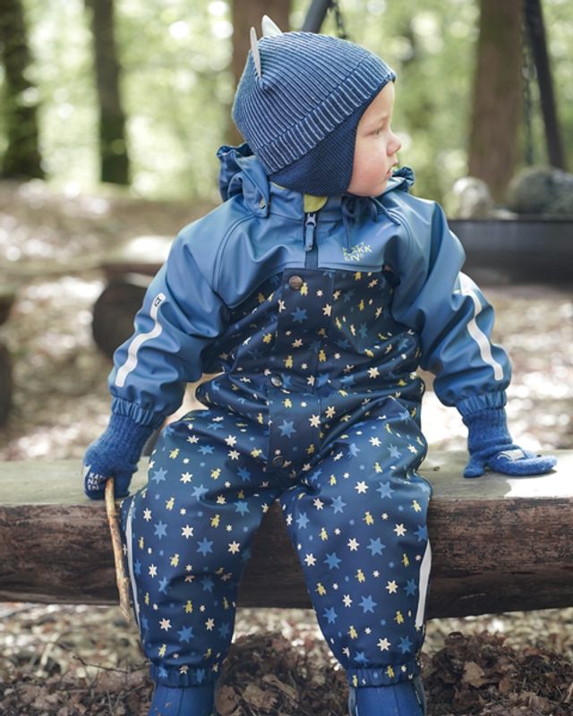 KATTNAKKEN Baby Regndress Pytt, Blå Horisont